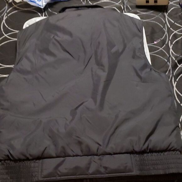 Ozark Trail Grey Puffy Vest Large Vintage Black - Picture 5 of 5